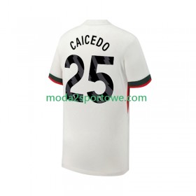 Koszulka Chelsea Moises Caicedo 25 Wyjazdowe Stroje Piłkarskie 2025/26 Krótki Rękaw